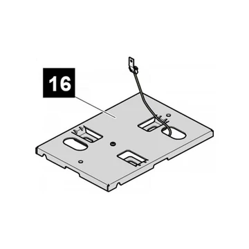 Sommer Y2119V001 STArter alaplemez, keskeny kivitel, három rögzítési és pont Sommer Y2119V001 STArter alaplemez, keskeny kivitel, három rögzítési és pont