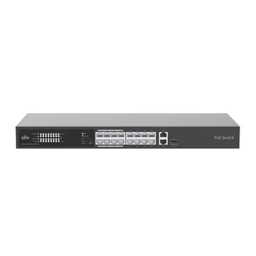 Uniview NSW2020-16T1GT1GC-POE-IN 16 portos, 2 Uplinkes (Combo port) PoE switch, 30W/port, max kapacitás 225W Uniview NSW2020-16T1GT1GC-POE-IN 16 portos, 2 Uplinkes (Combo port) PoE switch, 30W/port, max kapacitás 225W