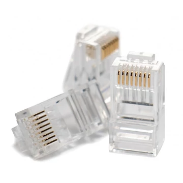 Hikpro CAT5ERJ45 CAT5.E, RJ45 csatlakozó 8p, A501, 3mikro, 100db/csomag