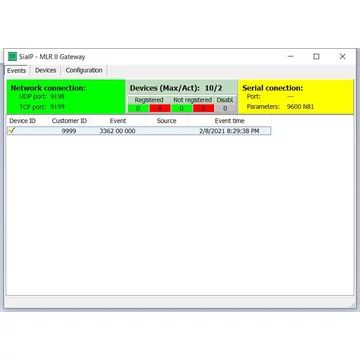 SECURECOM SIAIP2MLR SIA DC-09 távfelügyeleti vevő Szoftver SECURECOM SIAIP2MLR SIA DC-09 távfelügyeleti vevő Szoftver