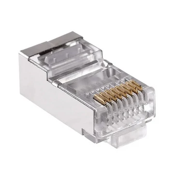 Hikpro CAT5ERJ45SH CAT5.E, RJ45 árnyékolt csatlakozó 8p, P501, 3mikro, 100db/csomag