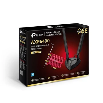 TPLINK ARCHER TXE75E Wireless és Bluetooth Adapter PCI-Express Dual Band AXE5400,  Archer TXE75E TPLINK ARCHER TXE75E Wireless és Bluetooth Adapter PCI-Express Dual Band AXE5400,  Archer TXE75E