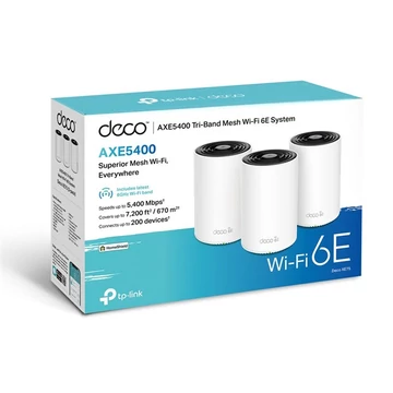 TPLINK DECO XE75(3-PACK) Wireless Mesh Networking system AXE5400 DECO XE75(3-PACK) TPLINK DECO XE75(3-PACK) Wireless Mesh Networking system AXE5400 DECO XE75(3-PACK)