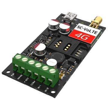 SECURECOM SC-VoLTE M2 Contact ID jelentésekből SMS üzenetet és riasztási hívást generáló átjelző 4G (VoLTE) változata SECURECOM SC-VoLTE M2 Contact ID jelentésekből SMS üzenetet és riasztási hívást generáló átjelző 4G (VoLTE) változata