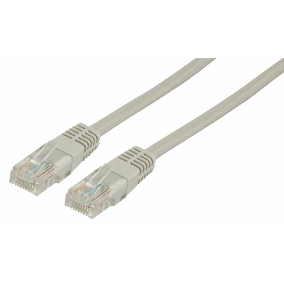 Hikpro PATCHCAT6-3M Patch kábel szerelt, U/UTP cat 6, PVC, szürke, 3m