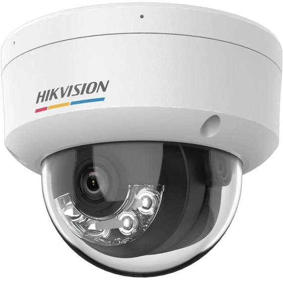 Hikvision DS-2CD1127G2H-LIU(4mm) IP Dómkamera, 2MP, 4mm Fix objektív, 30m IR és fehér LED megvilágítás