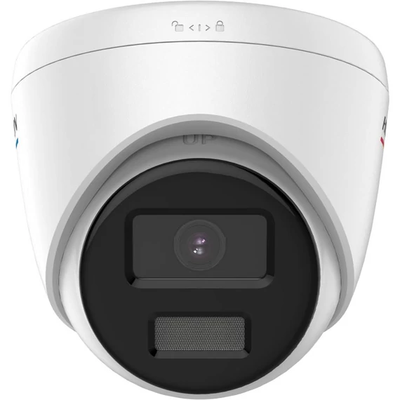 Hikvision DS-2CD1347G0-LUF(2.8mm)(C) IP, Turret kamera, 4 MP, Fix objektív, 2.8mm, ColorVu, Fehér LED, Beépített mikrofon