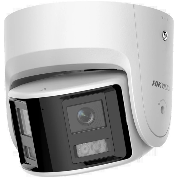 Hikvision DS-2CD2346G2P-ISU/SL(2.8mm)(C) IP, Pano turret kamera, 4 MP, Fix objektív, 2.8mm, AcuSense, Fény-hang riasztás, IR, mikrofon