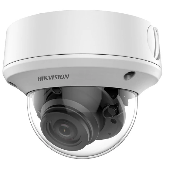 Hikvision DS-2CE5AH0T-AVPIT3ZF/2.7-13.5mm/C Analóg HD, Dómkamera, 5 MP, Value, vandálbiztos, motoros objektív, AC24/DC12V, 4 in 1, EXIR 40m