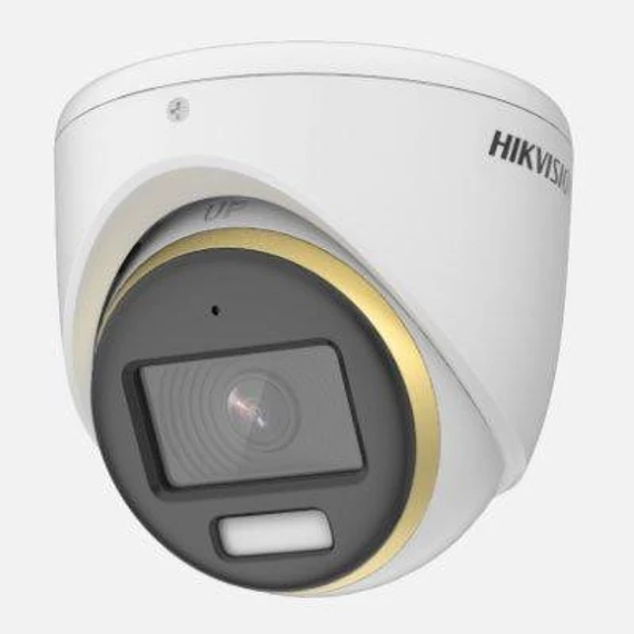 Hikvision DS-2CE72KF3T(2.8mm)(O-STD) Analóg HD, Dómkamera, 5 MP	, Fix objektív, 2.8mm, IR és Fehér LED, Fém házas, 4 in 1