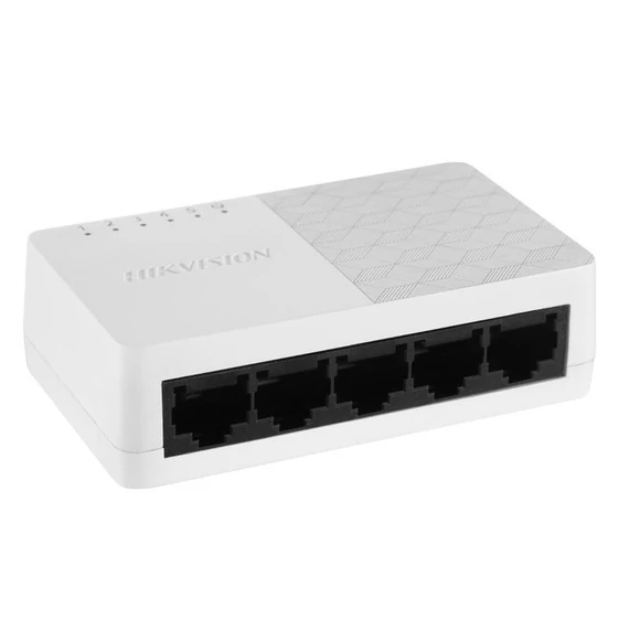 Hikvision DS-3E0105D-O 100M Switch, 5 port, műanyag házas