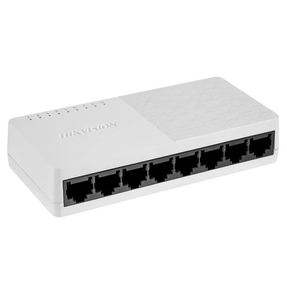 Hikvision DS-3E0108D-O 100M Switch, 8 port, műanyag házas