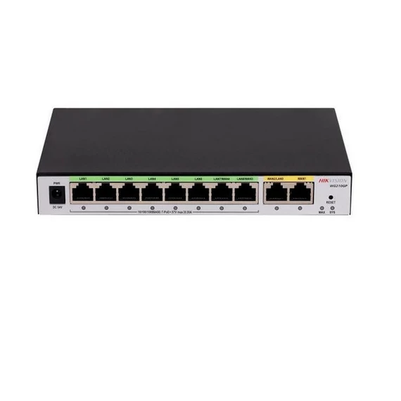 Hikvision DS-3WG210GP-SI Vezetékes router All in One 10 PoE Port