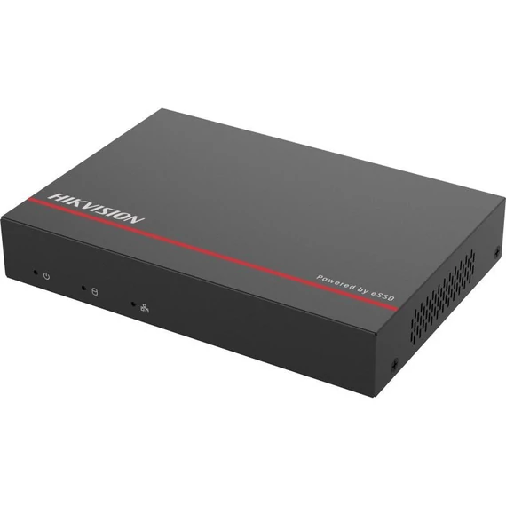 Hikvision DS-E04NI-Q1/4P(SSD 1T) 4 csatornás NVR, Beépített HDD, Rögzítő POE porttal, 40Mbps hálózati kapacitás