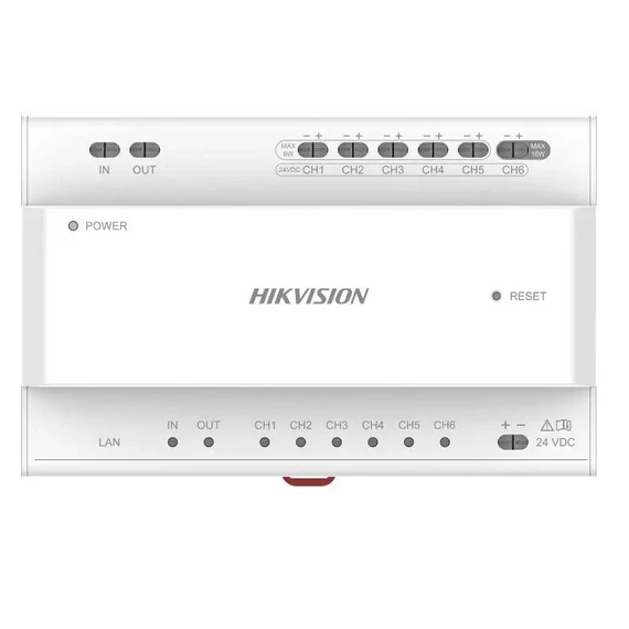 Hikvision DS-KAD706Y-S Disztribútor soroló egység 2 vezetékes IP kaputelefonhoz