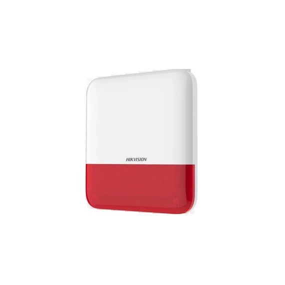 Hikvision DS-PS1-E-WE(Red Indicator) Kültéri vezeték nélküli sziréna AX Pro központhoz (Piros)
