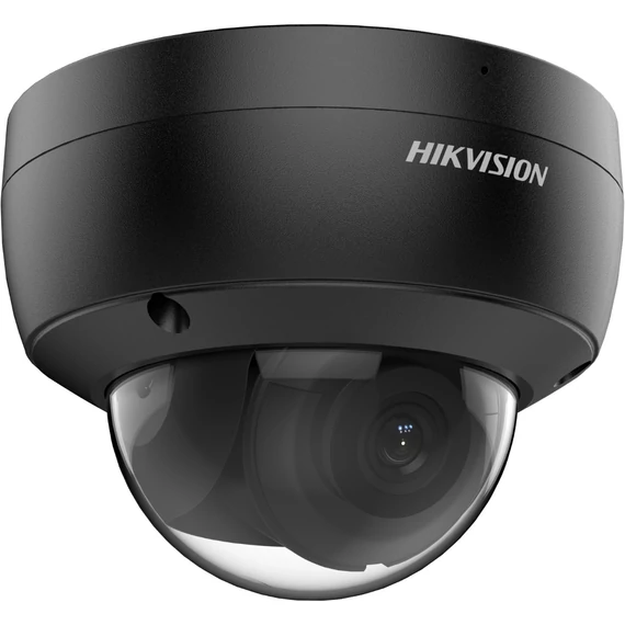 Hikvision DS-2CD2166G2-ISU(2.8mm)(C)(BLACK) IP, Dómkamera, 6 MP, Fix objektív, 2.8mm, EXIR 30m, Fekete,  IR,  Hang/riasztás I/O, Mikrofon