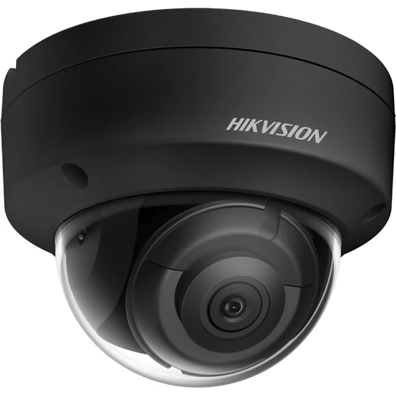 Hikvision DS-2CD2183G2-IS(2.8mm)(BLACK) IP, Dómkamera, 8 MP, Fix objektív, 2.8mm, EXIR 30m, Fekete,  IR,  Hang/riasztás I/O