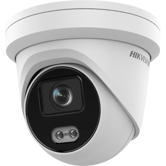 Hikvision DS-2CD2347G2-L(4mm)(C) IP, Turret kamera, 4 MP, Fix objektív, 4mmColorVu,  Fehér LED