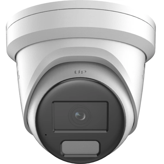 Hikvision DS-2CD2347G2-LSU/SL(4mm)(C) IP, Turret kamera, 4 MP, Fix objektív, 4mmColorVu,  Fény/hang riaszt,  Fehér LED,  Hang/riasztás I/O, Mikrofon