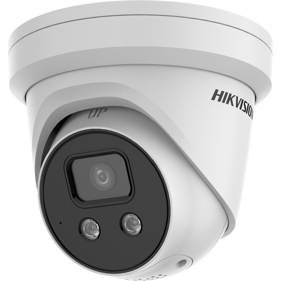 Hikvision DS-2CD2386G2-ISU/SL(2.8mm)(C) IP Turret kamera, 8 MP, Fix objektív, 2.8mm, EXIR 30m, Fény/hang riaszt, Hang/riasztás I/O, Mikrofon