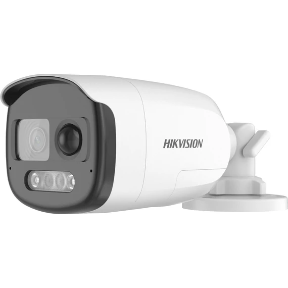 Hikvision DS-2CE12DF3T-PIRXOS(2.8mm) Analóg HD, Csőkamera, 2 MP, Fix 2.8mm, ColorVu, PIR, mic, riasztás KI, fény és hang, 40m Fehér LED