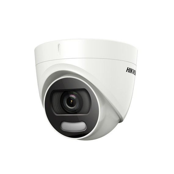 Hikvision DS-2CE72DFT-F(3.6mm) Analóg HD, Turret kamera, 2 MP, Fix objektív, 3.6mm, ColorVu, 4 in 1, 20m Fehér LED