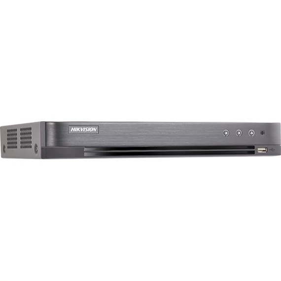 Hikvision iDS-7216HUHI-M2/S(E)/4A+16/4ALM DVR, AcuSense, 16 csatornás, 2 HDD, 8MP@8fps, 4MP@15fps, 1080p@25fps, Riasztás ki/bemenet