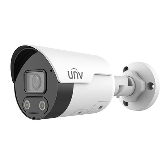 Uniview IPC2122LE-ADF28KMC-WL 2MP ColorHunter mini csőkameraIP67, SD kártya, Beépített  mikrofon és hangszóró