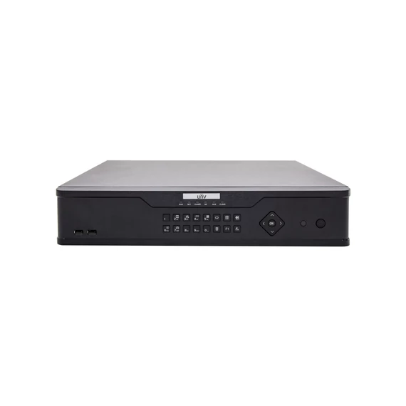 Uniview NVR304-16X 16 csatornás, 4 HDD-s, IP Rögzítő, 2U  kialakítás, Riasztási ki/bemenettel,