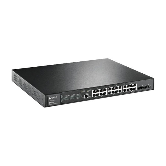 TPLINK TL-SG3428MP Switch 24x1000Mbps (24xPOE+) + 4x1Gigabit SFP+ + 2xkonzol port,  Menedzselhető,  TL-SG3428MP